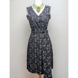 Kara line Black Linen? Eyelet Dress O/S